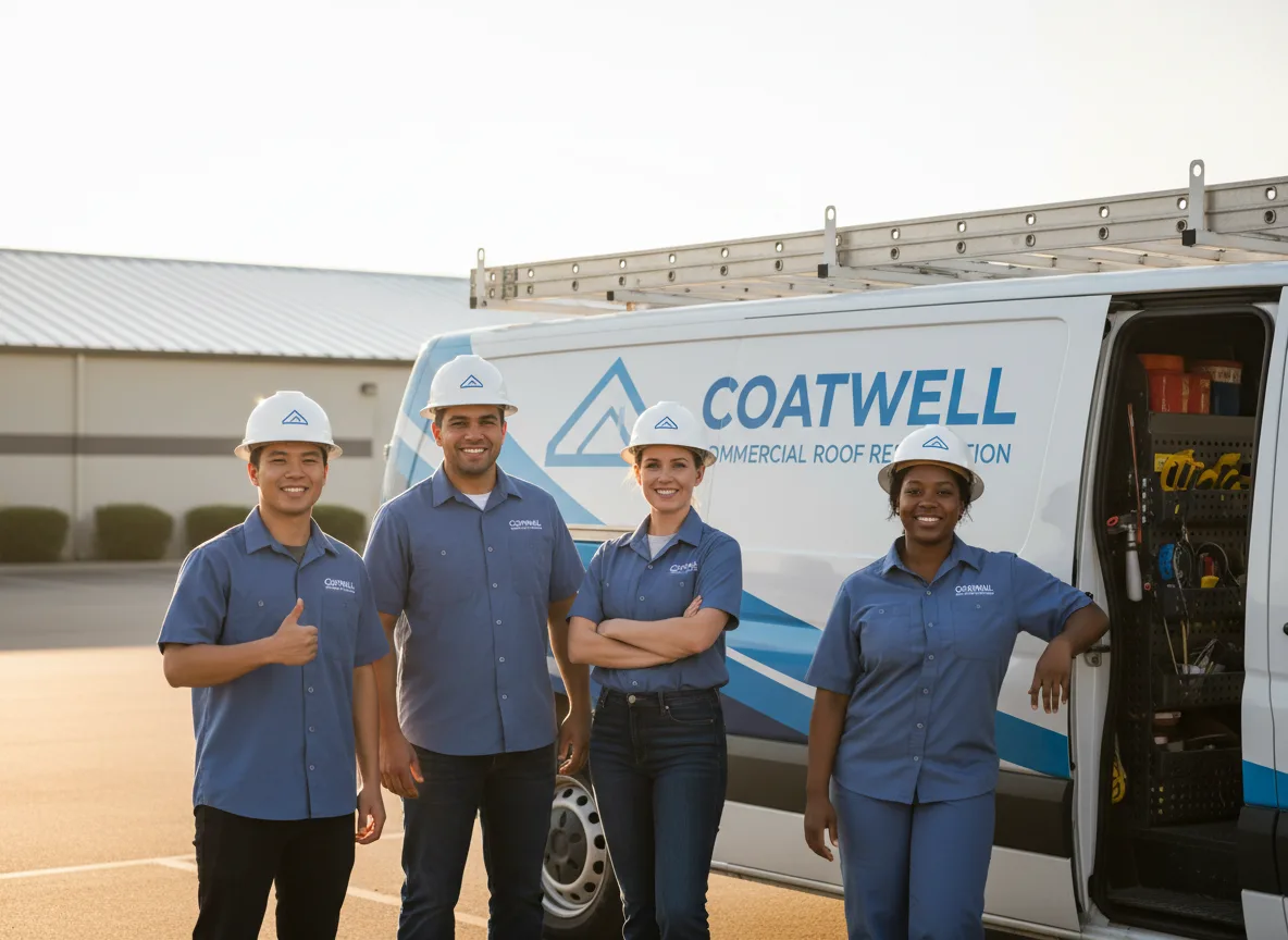 Commercial roof coating company in Hayes, VA